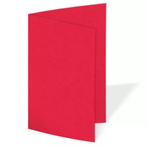 Doppelkarte - Faltkarte 240g/m² DIN A6 in rot