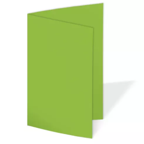 Doppelkarte - Faltkarte 240g/m² DIN B6 in grasgrün