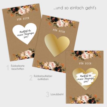 Rubbelkarte DIN A6 "Coffee & Nude" | Rubbellose | Postkarten | Gutscheine | Glückslos