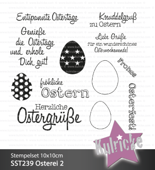 Kulricke Stempelset "Osterei 2" Clear Stamp Motiv-Stempel