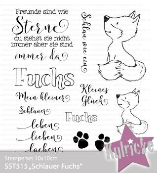 Kulricke Stempelset "Fuchs" Clear Stamp Motiv-Stempel