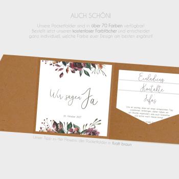 Einlegekarten-Bundle "Her Flowers" Quadrat | 2