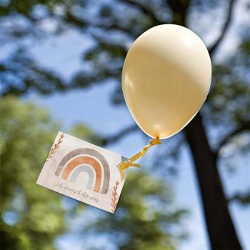 Luftballonkarten "Regenbogen" | Ballonkarte | Taufe | Geburtstag | Hochzeit | Geschenkidee