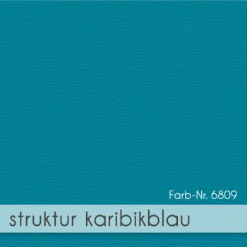 Passepartoutkarte oval 3-Fach DIN A6 in struktur karibikblau