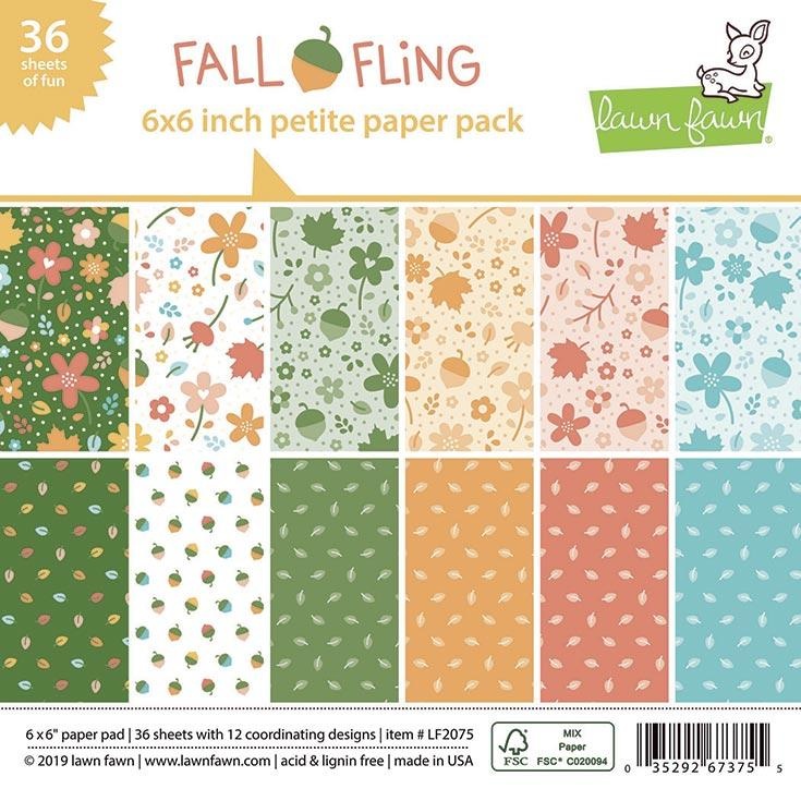 Lawn Fawn 6x6" Paper Pad "Fall Fling Petite" (LF2075)