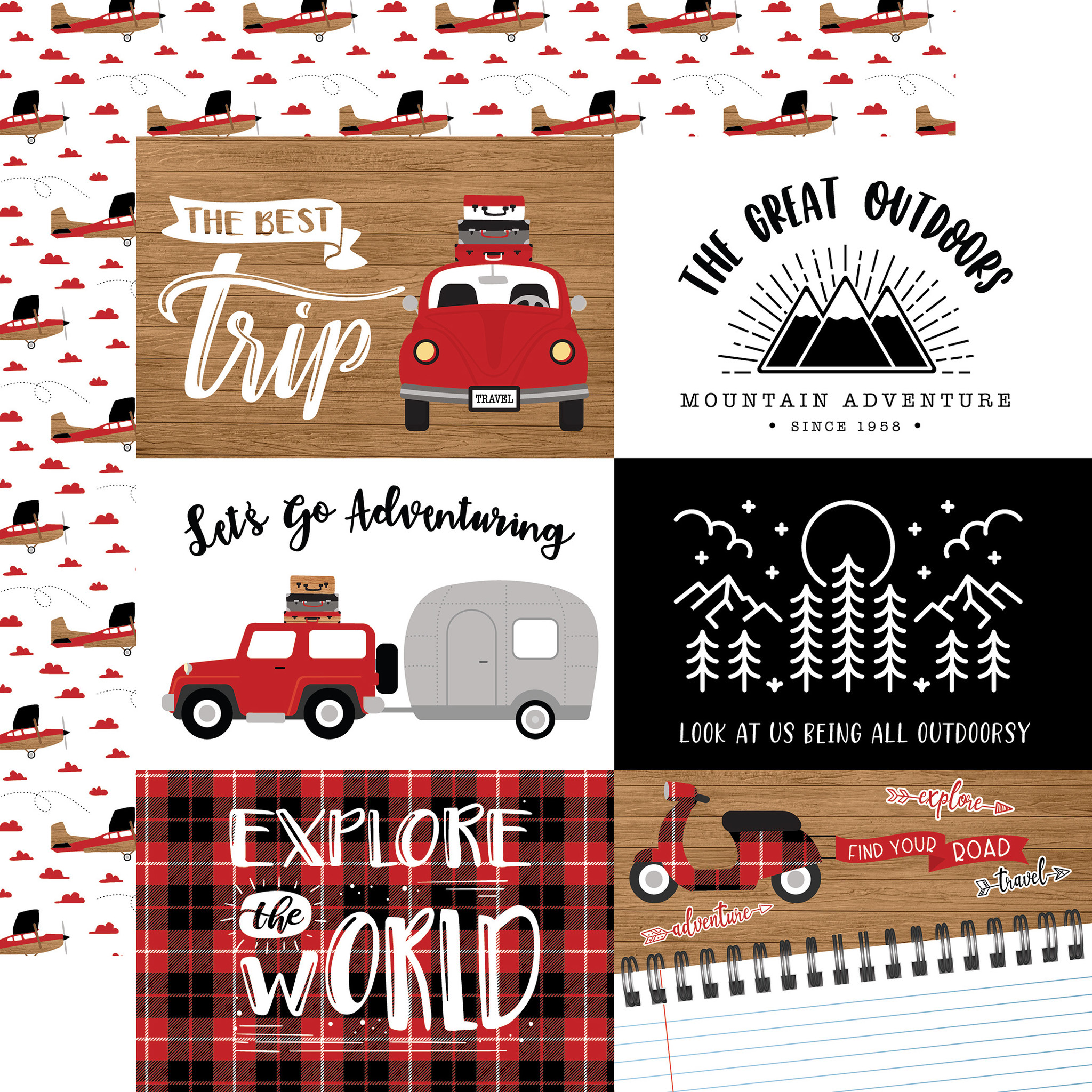 Echo Park - Let's Go Travel Collection - 12 x 12 Collection Kit