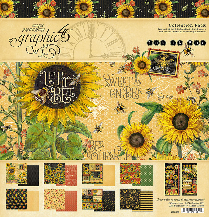 Graphic 45 Let it Bee 12x12 Inch Collection Pack (4502376) 