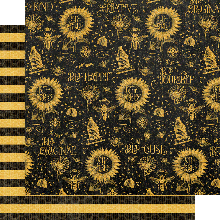 Graphic 45 Black & Gold Glitter Washi