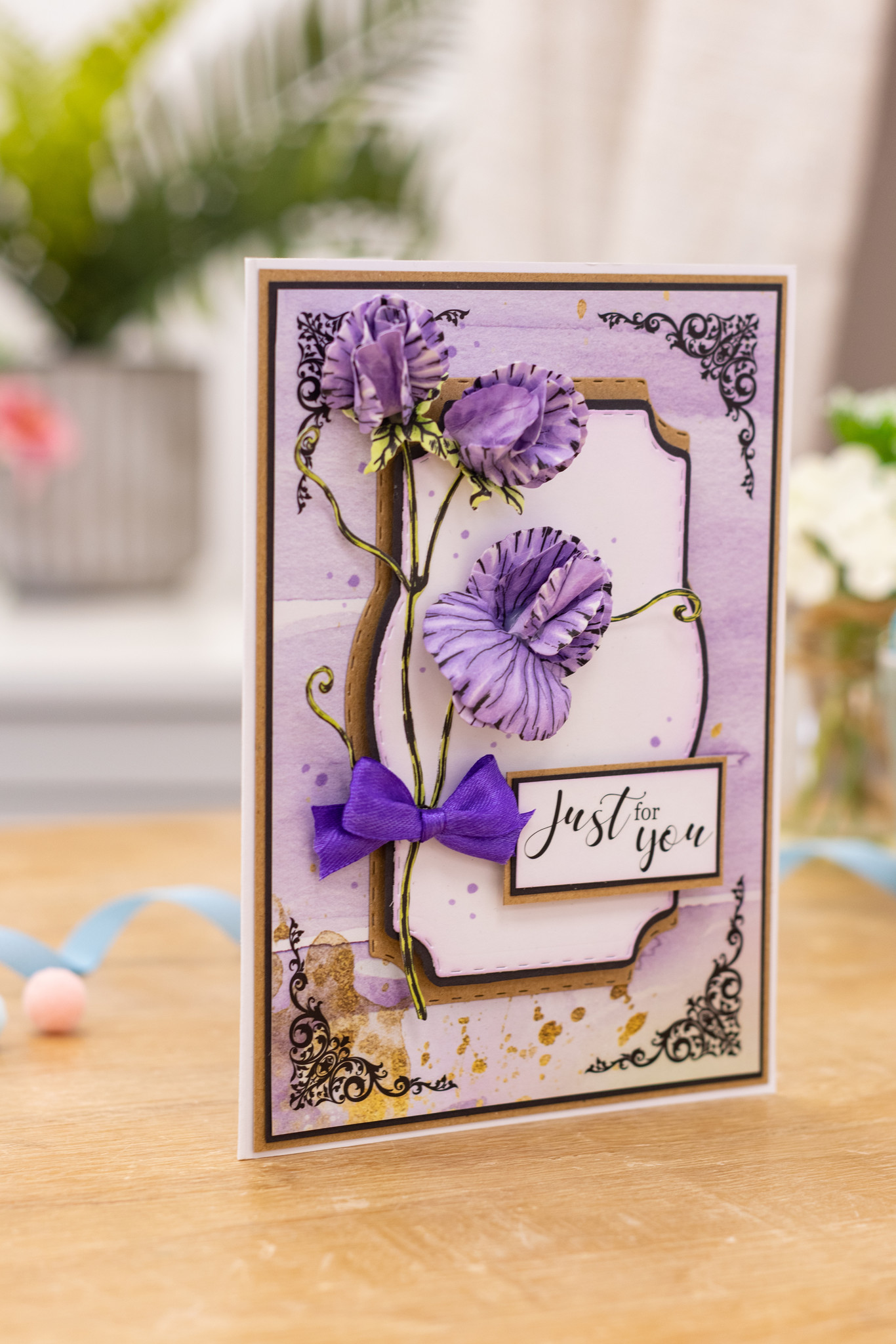 Gemini Decoupage Flower Stamp and Die - Fragrant Sweet Pea