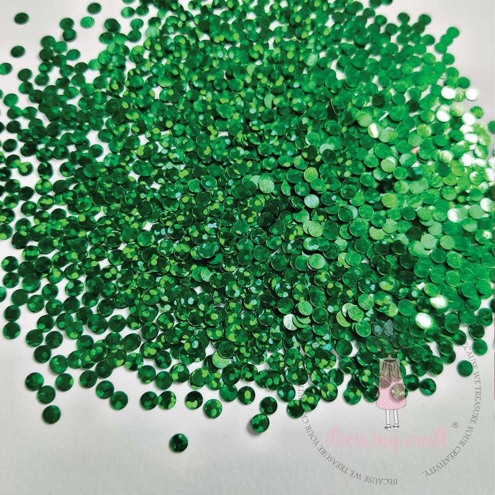 Dress My Craft Pailetten Streuteile Confetti Christmas Green Sequin Mix 