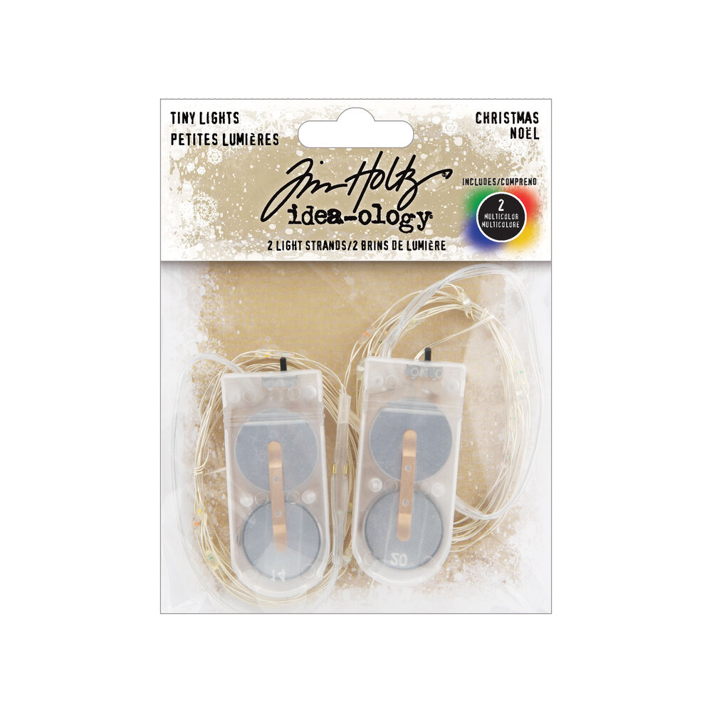 Tim Holtz Idea Ology LED Lichterkette Tiny Lights Faltkarten Com