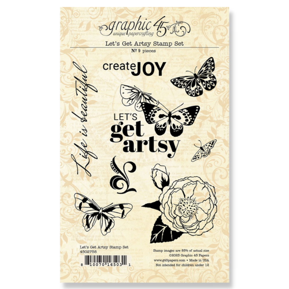 Graphic 45 Life Is Abundant Stamp Set