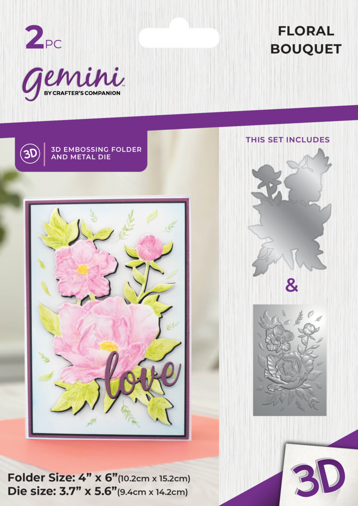 Gemini 4x6 3D Embossing Folders & Dies Collection -Crafter's
