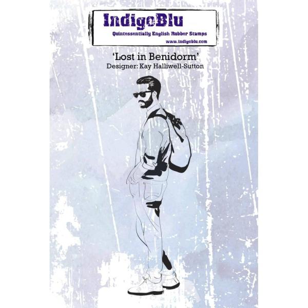 IndigoBlu "Lost In Benidorm" A6 Rubber Stamp