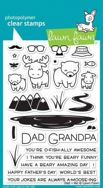 Lawn Fawn Stempelset "Dad + Me" Clear Stamp