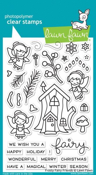 Lawn Fawn Stempelset "Frosty Fairy Friends" Clear Stamp