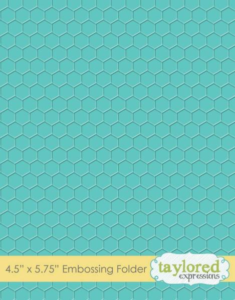 Taylored Expressions Embossing Folder "Honeycomb"