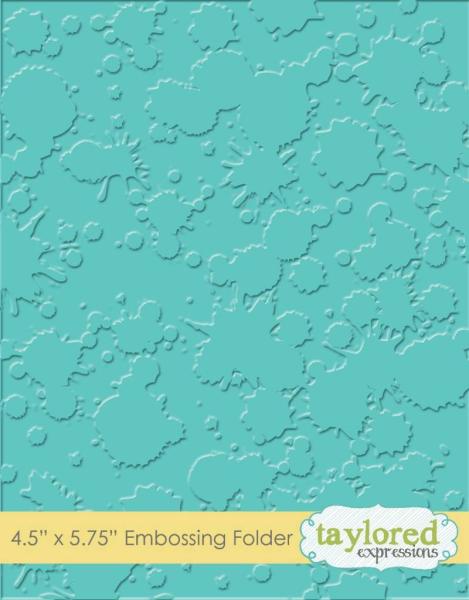 Taylored Expressions Embossing Folder "Splatter"