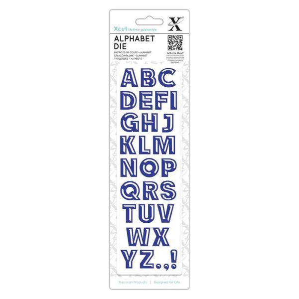 Xcut Stanzschablone "Alphabet Buchstaben - Bevelled"