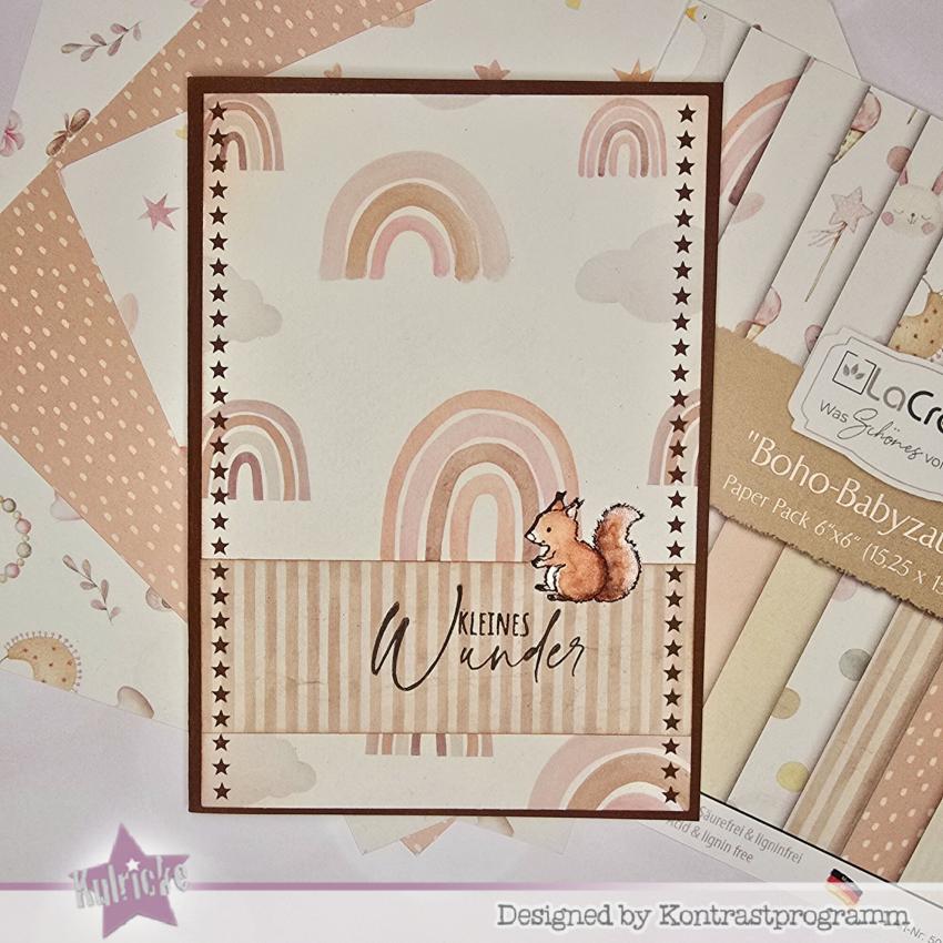 LaCreativ - Designpapier "Boho-Babyzauber" Paper Pack 6x6" - 24 Bogen