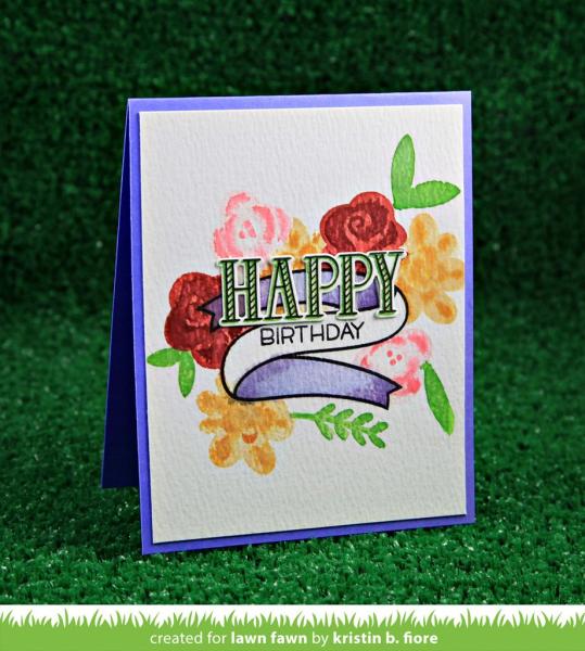 Lawn Fawn Stempelset "Bannertastic" Clear Stamp