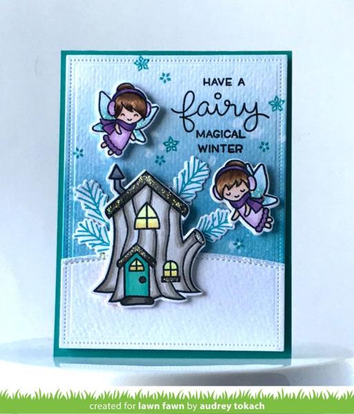 Lawn Fawn Stempelset "Frosty Fairy Friends" Clear Stamp