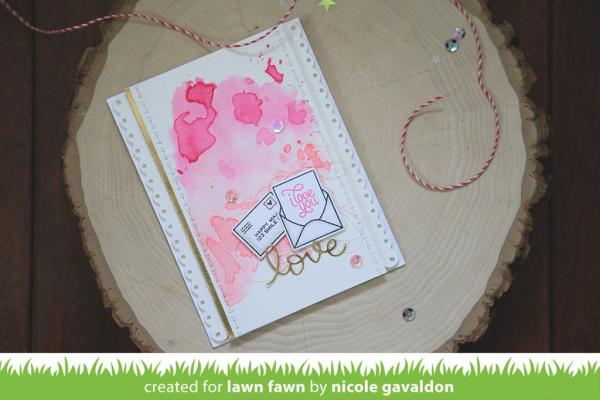 Lawn Fawn Stempelset "Love Letters" Clear Stamp