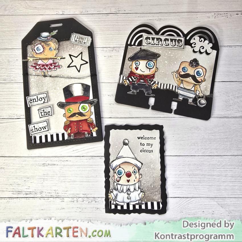 AALL and Create - Stempelset A7 "Pierrot And Mime" Clear Stamps