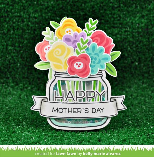 Lawn Fawn Stempelset "Happy Happy Happy" Clear Stamp