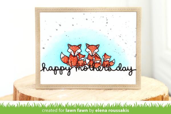 Lawn Fawn Stempelset "Mom + Me" Clear Stamp