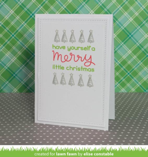 Lawn Fawn Stempelset "Merry Messages" Clear Stamp