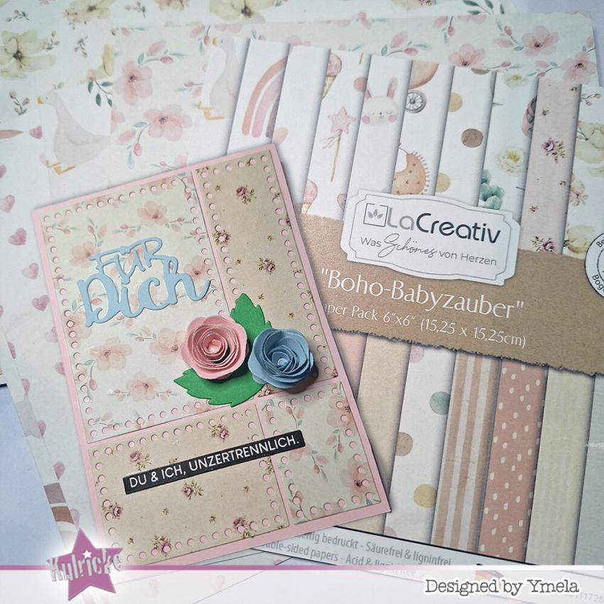 LaCreativ - Designpapier "Boho-Babyzauber" Paper Pack 6x6" - 24 Bogen