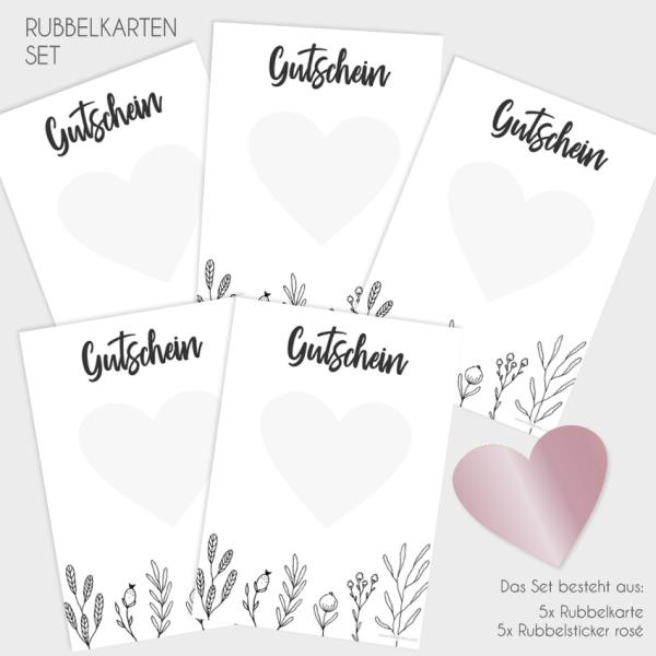 Rubbelkarten-Bundle DIN A6 "Hygge" | Rubbellose | Postkarten | Gutscheine | Glückslos