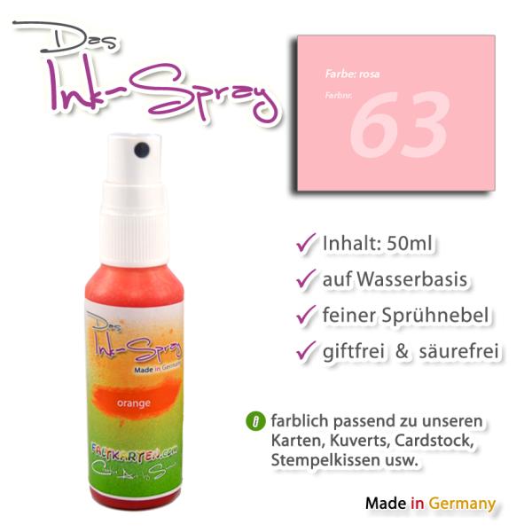 Das Ink-Spray auf Wasserbasis 50 ml in rosa