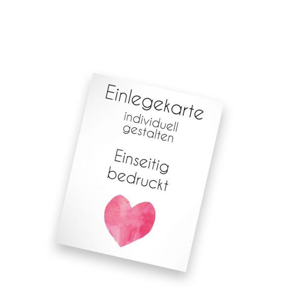 Einlegekarte blanko 10x13cm  (eigenes Design)