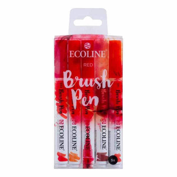 Talens Ecoline Brushpen Set x5 Red (11509903)