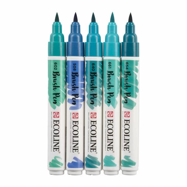 Talens Ecoline Brushpen Green Blue