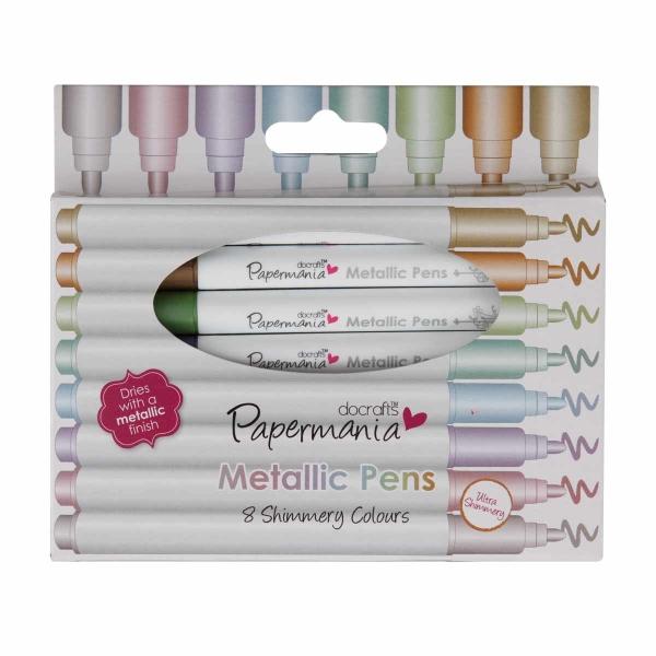 Papermania Metallic Stifte (8Stk) - Kugelspitze farbig sortiert