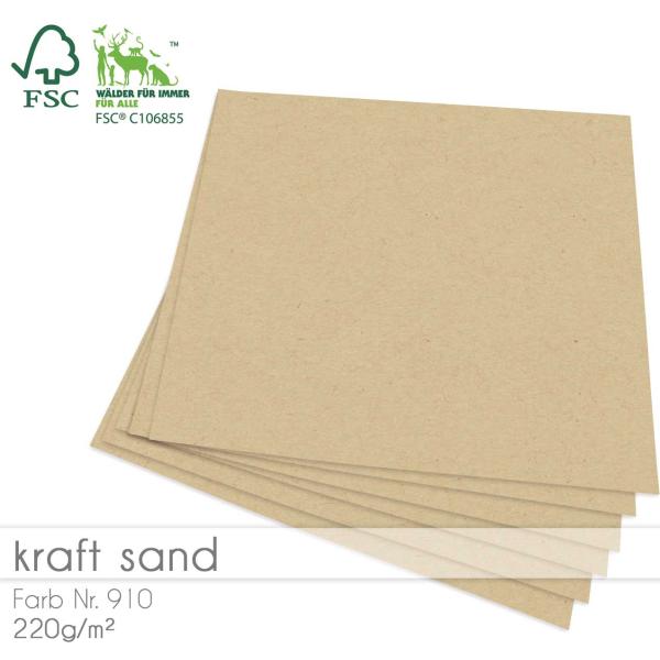 kaft sand Cardstock Bastelpapier