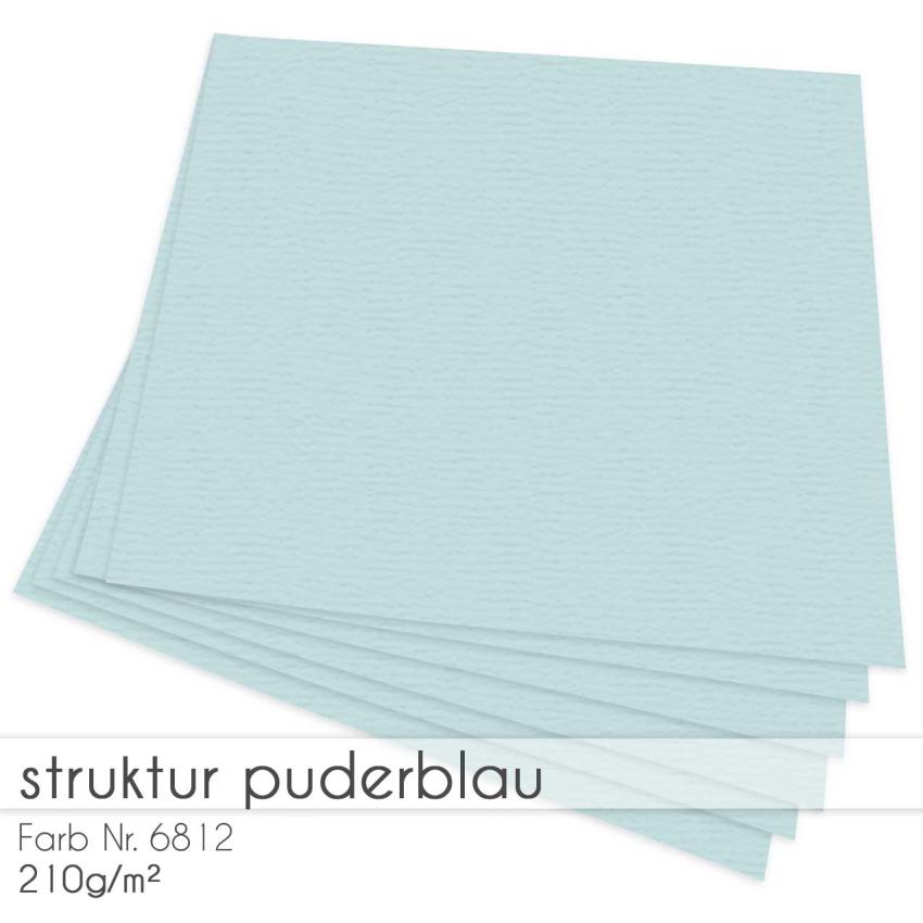 Cardstock "Struktur" 12"x12"  210g/m² (30,5 x 30,5cm) in struktur puderblau