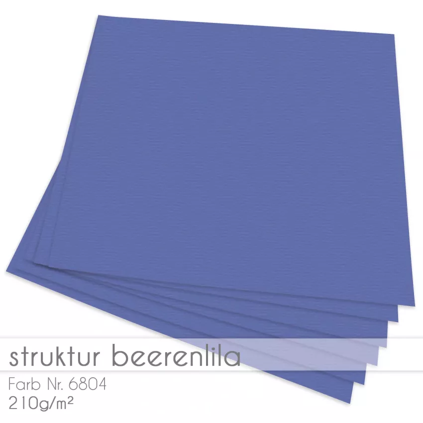 Cardstock "Struktur" 12"x12"  210g/m² (30,5 x 30,5cm) in struktur beerenlila