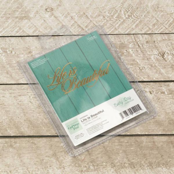 Couture Creations Hotfoil Stamp Die  - Couture Creations Everyday Sentiments Hotfoil Stamp 