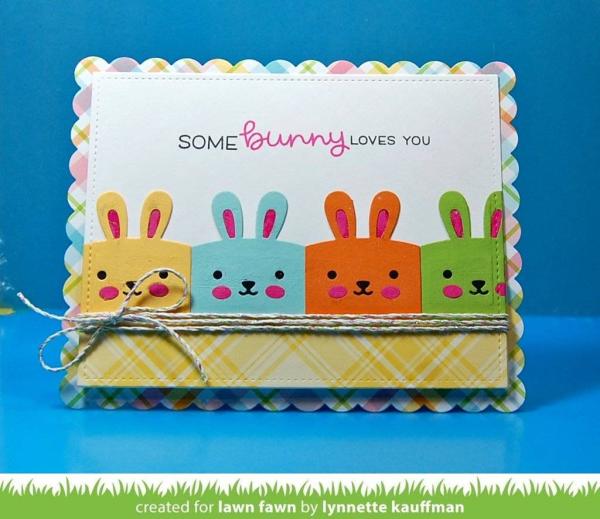 Lawn Fawn Craft Die - Tiny Gift Box Bunny Add-On Dies