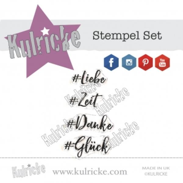 Kulricke Stempelset "ich wünsche dir" Clear Stamp Motiv-Stempel