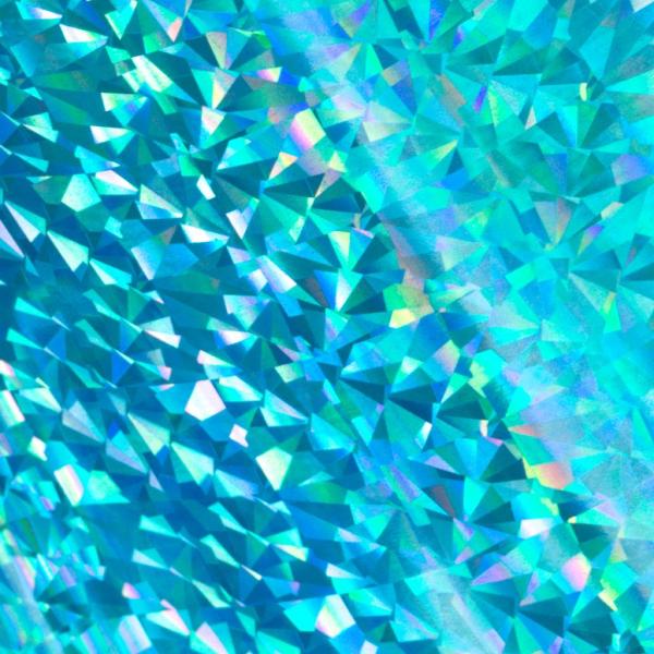 Couture Creations Heat Activated Foil Cyan Iridescent Triangular