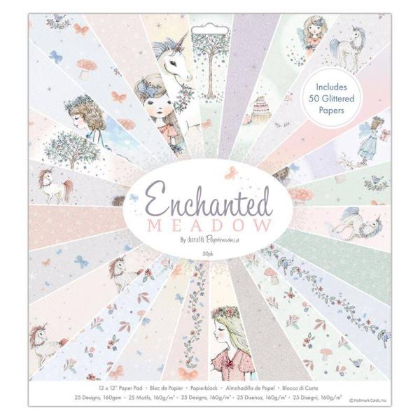 Papierblock 12x12" Papermania "Enchanted Meadow" 50 Bogen 