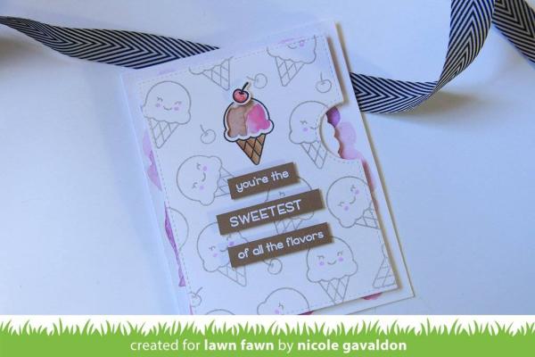 Lawn Fawn Stempelset "Sweetest Flavor" Clear Stamp