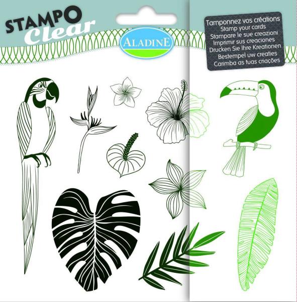 Aladine Stempelset "Jungle" Clear Stamps