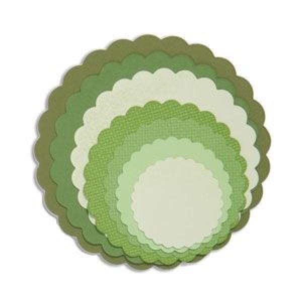 Sizzix Thinlits Craft Die-Set - Circles, Scallop