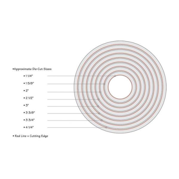 Sizzix Framelits Craft Die-Set - Circles